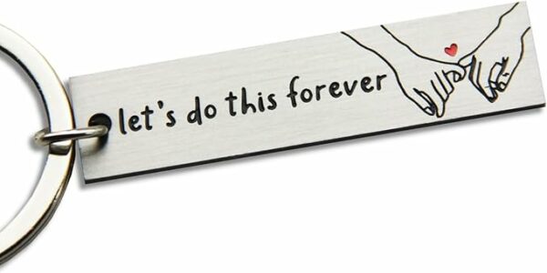 Stamped Stainless Steel Keychain
