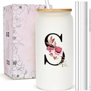 Personalized Frosted Glass Tumbler